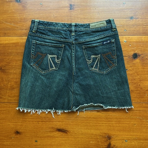Seven7 mini jean skirt - Picture 2 of 7